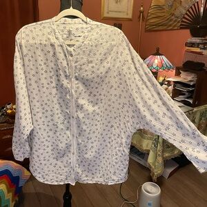 Intimately Free People Cotton shooting star creme tunic blouse size M excellent